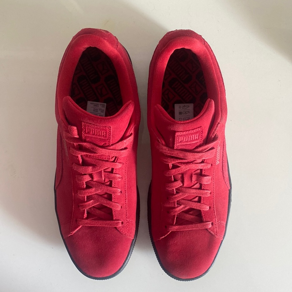 Red Suede Men’s Puma Sneakers - Worn Once Indoors